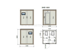 Κοντέινερ WC & Ντους KM - 9125C8