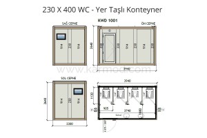 Κοντέινερ WC & Ντους KM - 97B479
