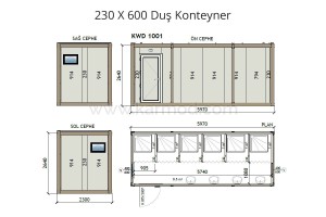 Κοντέινερ WC & Ντους KM - 7549F3