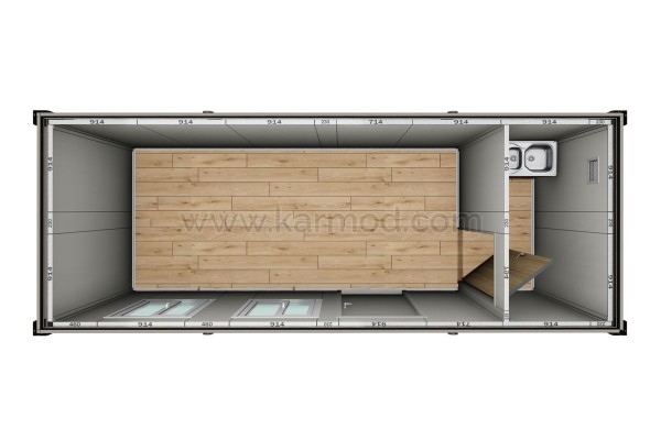 Αποσυναρμολογούμενο Κοντέινερ KM - F4C2D2