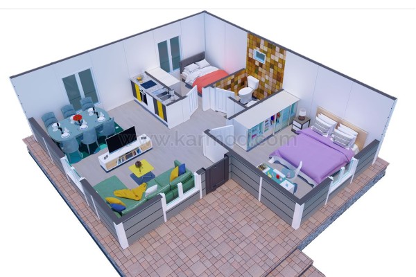 Προκατασκευασμένο Σπίτι 64 m² 2+1 Ιτιά