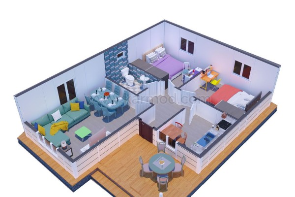 Προκατασκευασμένο Σπίτι 73 m² 2+1 Υψίπεδο