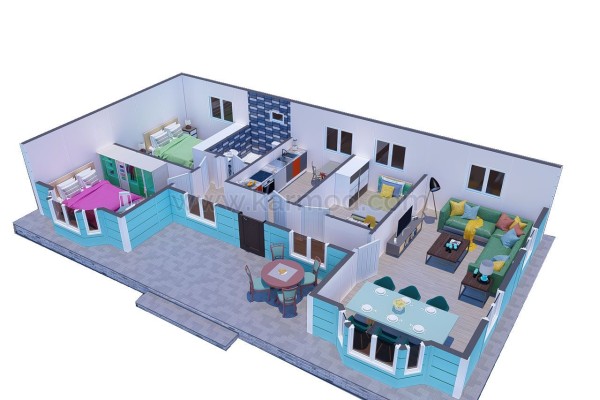Προκατασκευασμένο Σπίτι 96 m² 3+1