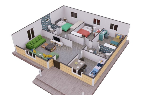 Προκατασκευασμένο Σπίτι 103 m² 3+1 Αιγαίο