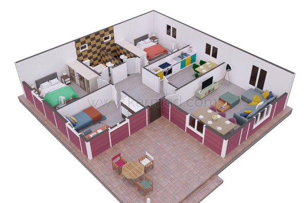 Προκατασκευασμένο Σπίτι 123 m² 3+1 Αλατζατι