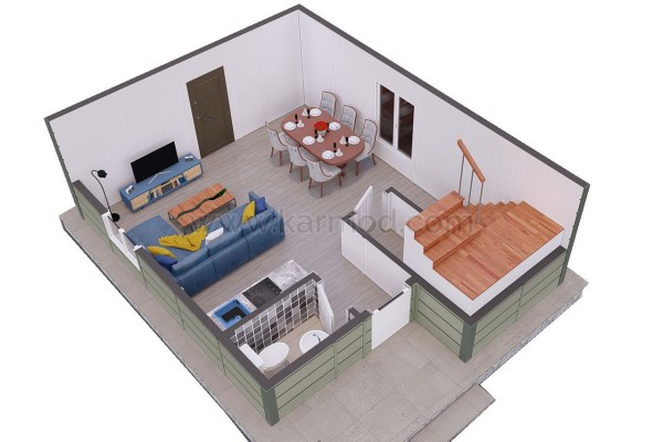 Προκατασκευασμένο Σπίτι 92 m²