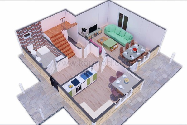 Προκατασκευασμένο Σπίτι 136 m² Ανατολία