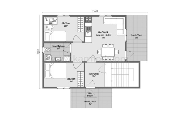 Προκατασκευασμένο Σπίτι 139 m² Απαρτ