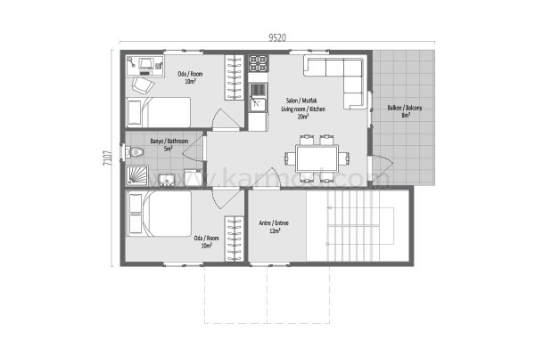 Προκατασκευασμένο Σπίτι 139 m² Απαρτ