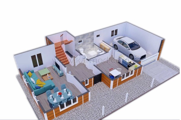 Προκατασκευασμένο Σπίτι 196 m² Σιντε