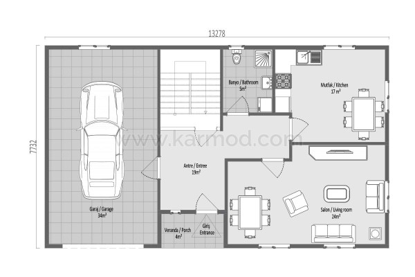 Προκατασκευασμένο Σπίτι 202 m² Φεθιγιε