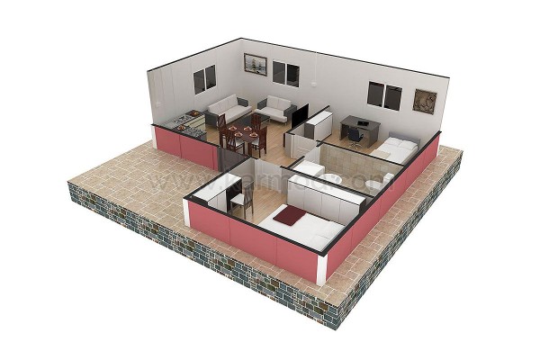 Προκατασκευασμένο Σπίτι 49 m² 2+1 Αστέρι