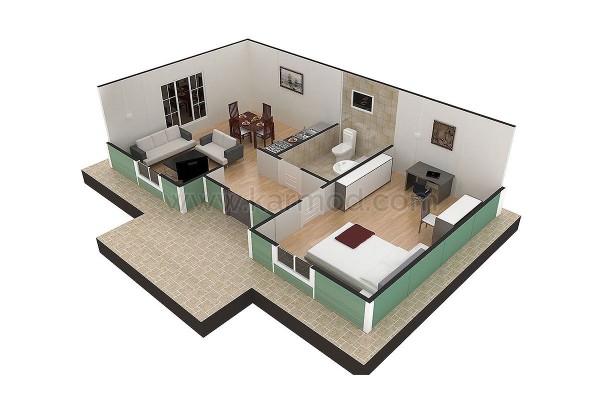 Προκατασκευασμένο Σπίτι 51 m² 1+1 Τζιραγκαν