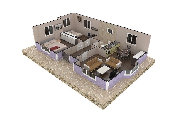 Προκατασκευασμένο Σπίτι 71 m² 2+1 Τοπ Καπί