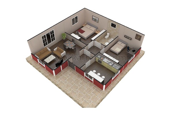 Προκατασκευασμένο Σπίτι 82 m² 2+1 Τοφανε