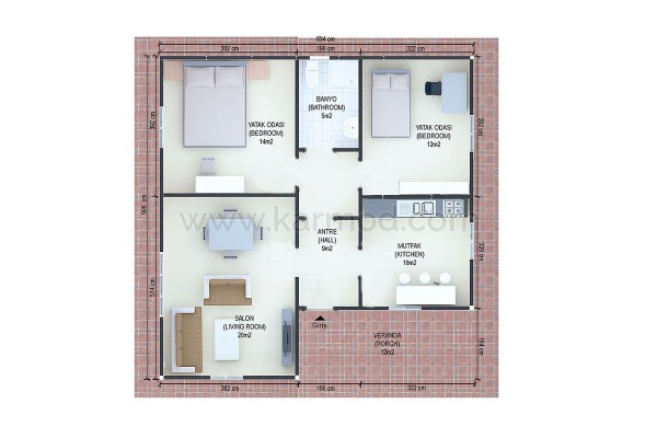 Προκατασκευασμένο Σπίτι 82 m² 2+1 Τοφανε