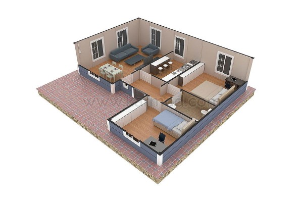Προκατασκευασμένο Σπίτι 87 m² 2+1 Μπεικοζ