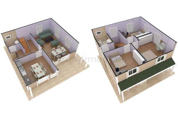 Προκατασκευασμένο Σπίτι 127 m² Παραθαλάσσιο Αρχοντικό
