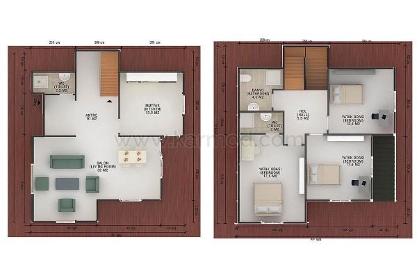 Προκατασκευασμένο Σπίτι 147 m² Ροζ