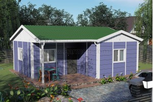 51 m² 2+1 Προκατασκευασμένο Σπίτι – Μοντέλο İznik